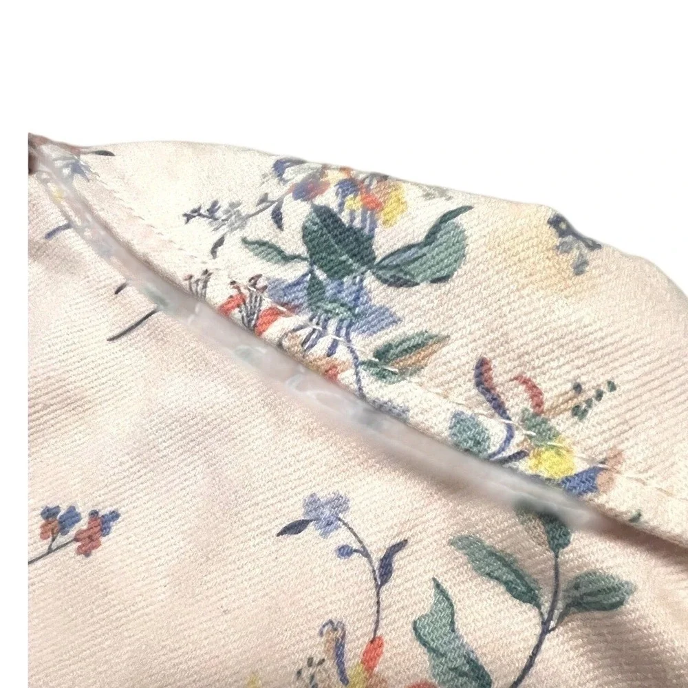 Gap Kids Pink Floral Denim Trucker Jacket Toddler Girls 4T Botanical Print